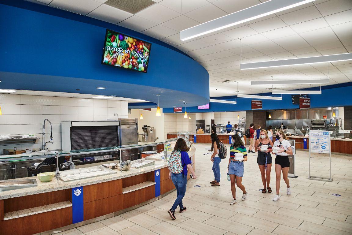 Stations inside Grand Dining Hall.